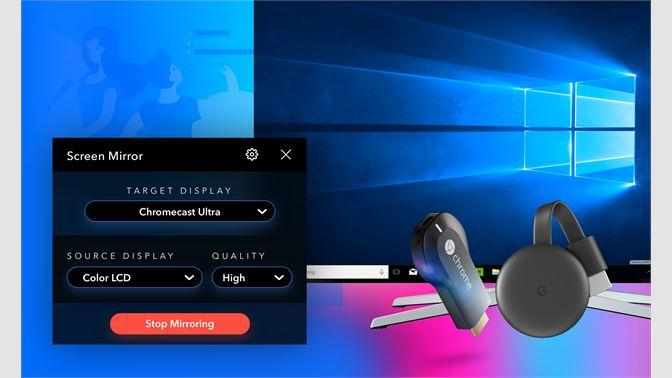 screen mirror for chromecast from windows