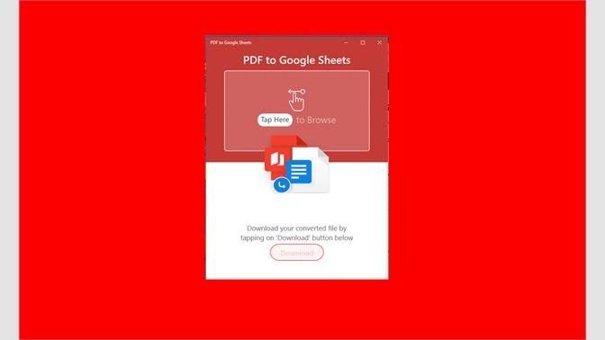 PDF to Google Sheets Converter