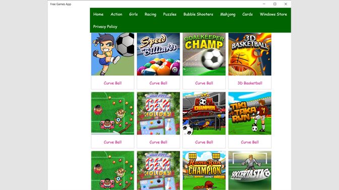 Aplicación de juegos gratis