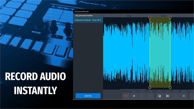 Professional Recorder – Voice recording studio for PC with sound effects: record and edit audio