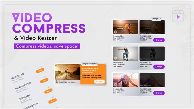 Video Compressor: Compress Videos and Resize Videos, Save Space