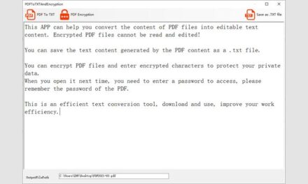 PDF To Text And Encryption – PDF files are converted to TXT text reader, and PDF files are encrypted to protect data.