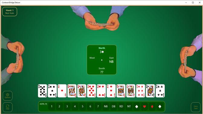 Pantalla de subasta de Contract Bridge Deluxe