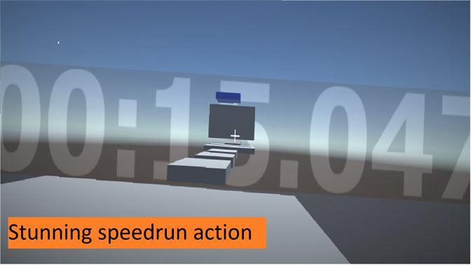 Impresionante toma de acción de speedrun