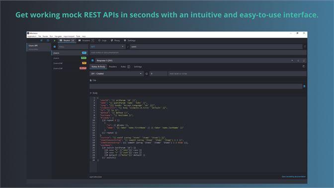 Obtenga API REST ficticias en segundos con una interfaz intuitiva y fácil de usar.
