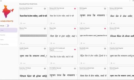 All Hindi Fonts