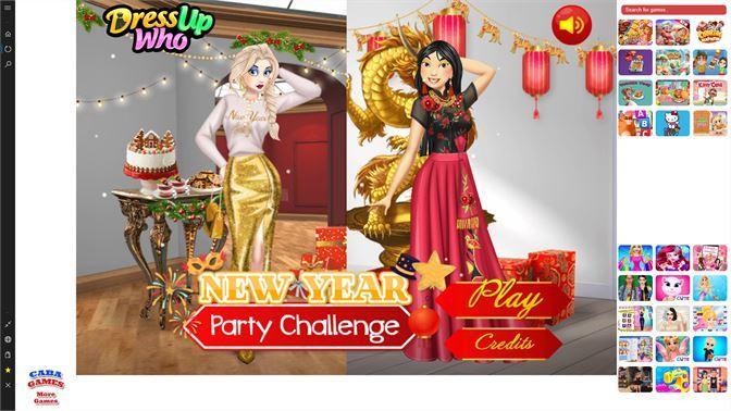 Elsa New Year Party Challenge