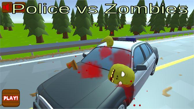 policía contra  zombis